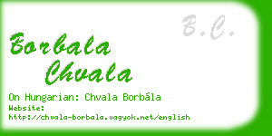 borbala chvala business card
